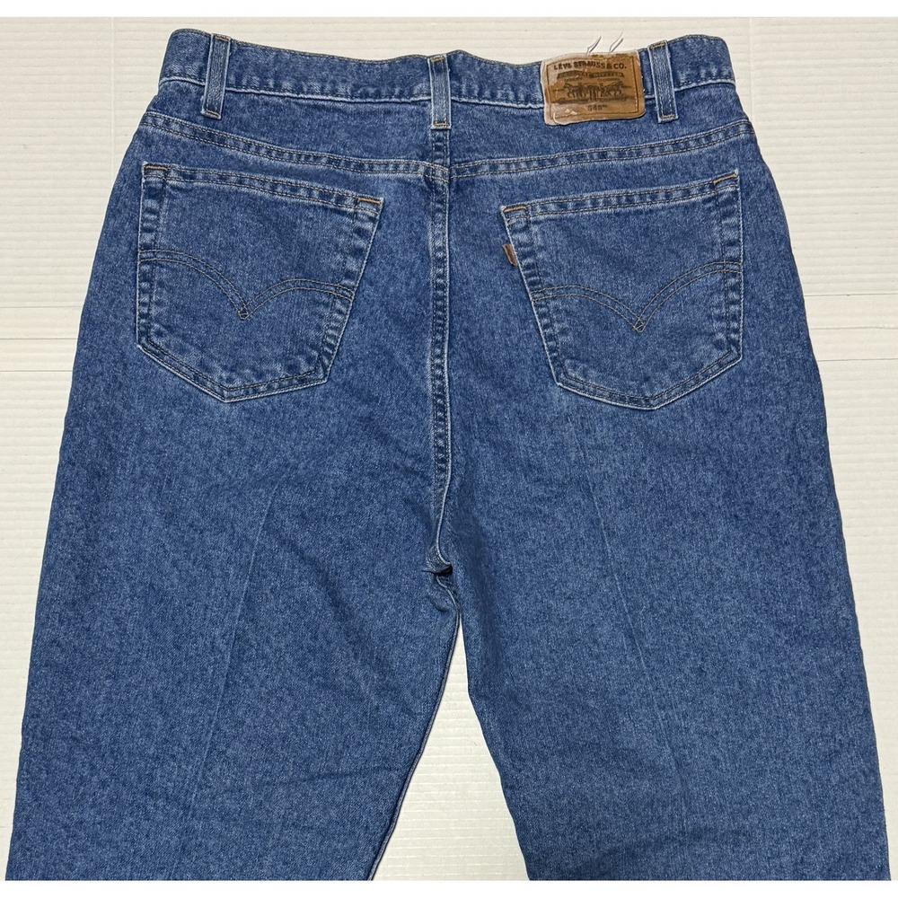 LEVI'S‎ 540 - Men's Vintage 1999 Orange Tab Relaxed USA Denim Blue Jeans - 36x29